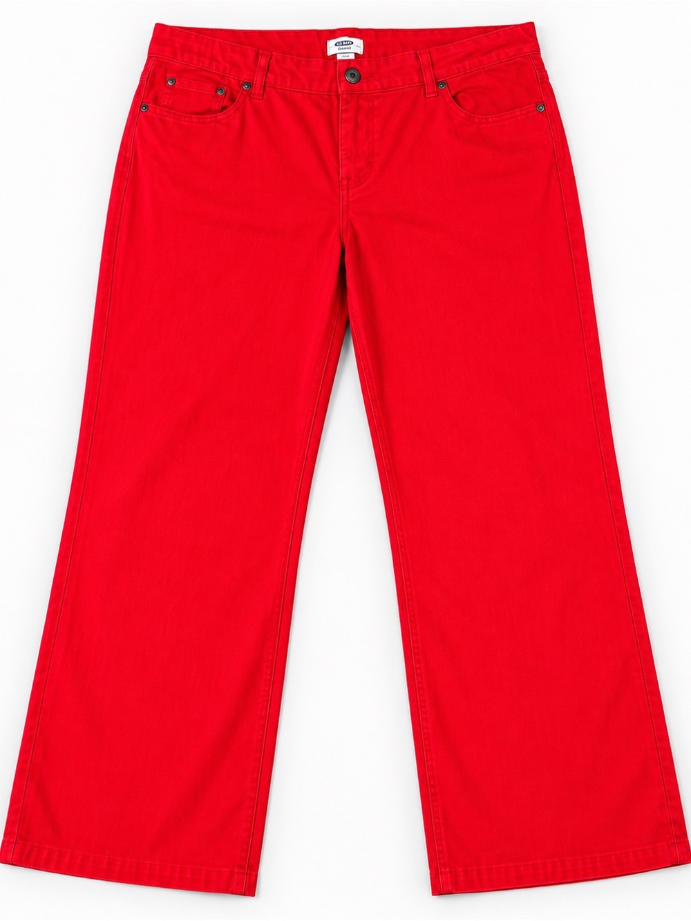 Wide-Leg Women's Jeans in Bright Red - Unbranded